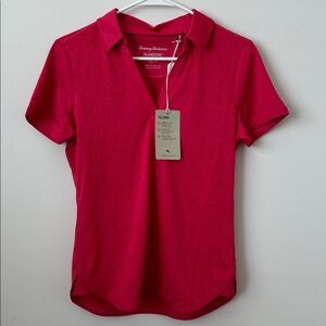 Tommy Bahama Palm Coast Floral IslandZone Polo in Pink Plumeria Size: XS